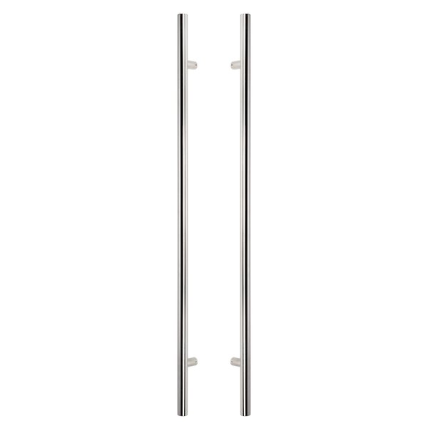 Sure-Loc Hardware Sure-Loc Hardware 48 Round Long Door Pull, Double-Sided, Polished Chrome PL-2RD48 26